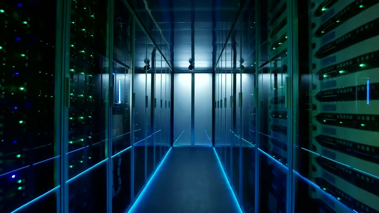 Server racks in a data centre